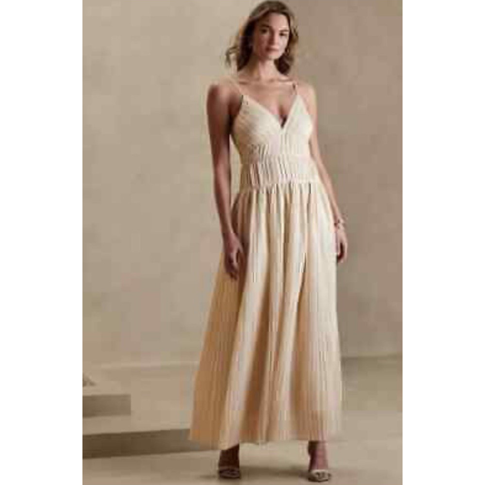 Banana Republic Cream Maxi Dress